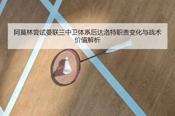 阿莫林尝试曼联三中卫体系后达洛特职责变化与战术价值解析